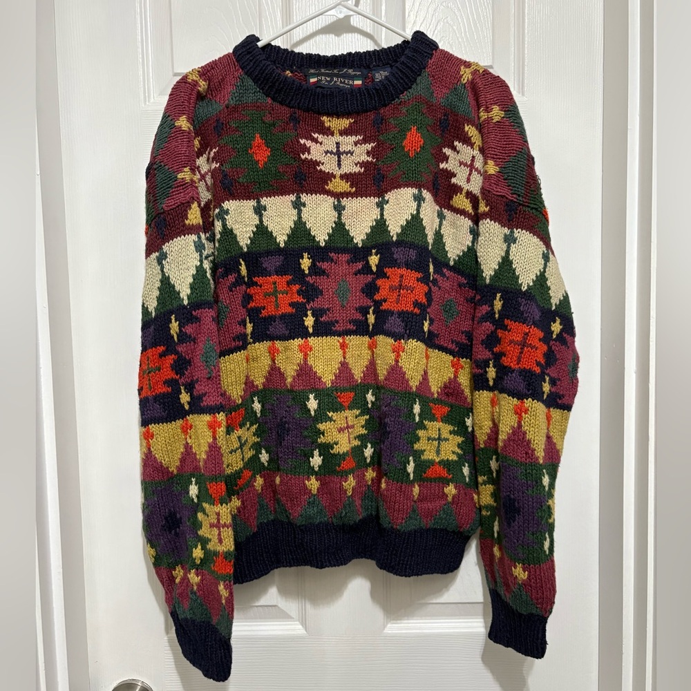 VTG New River Hand Knitted Sweater